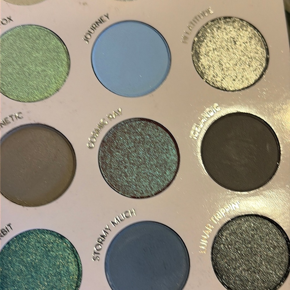 ColourPop Aurora Struck Ltd edition palette. In box and a few colors swatched. - Picture 5 of 7